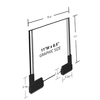 Azar Displays Two-Sided Large Acrylic Sign Holder W/ Magnetic Boots 8.5" x 11", PK2 109902